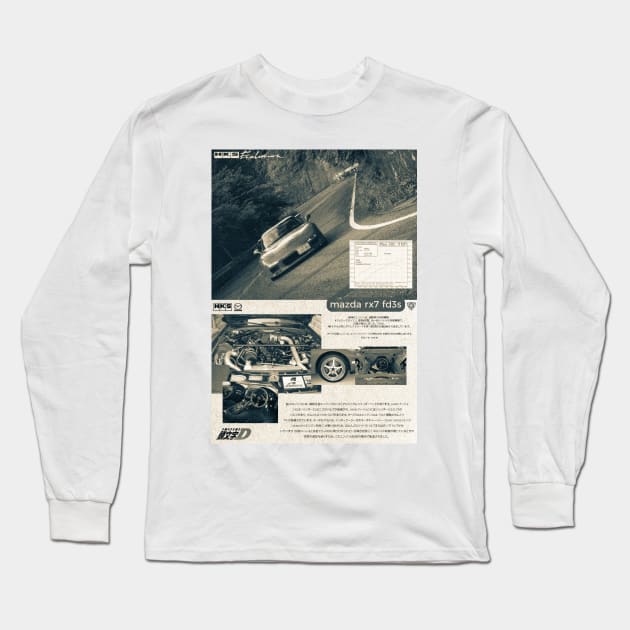 RX7 FD3S Long Sleeve T-Shirt by gtr